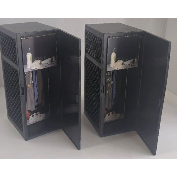 1992 Upper Deck Basketball Locker Trading Card Storage Box Only Set of 2 - Picture 5 of 6